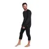 Oyuki Hitatech Thermal 3/4 Pant -Snowboard Pants Sales Baselayer HITATECH 34 PANT MENS Black full