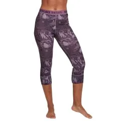 Oyuki Hitatech Thermal 3/4 Pant - Womens -Snowboard Pants Sales Baselayer HITATECH3 4PANT WOMENS Plum forrest front