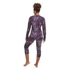 Oyuki Hitatech Thermal 3/4 Pant - Womens -Snowboard Pants Sales Baselayer HITATECH3 4PANT WOMENS Plum forrest full back