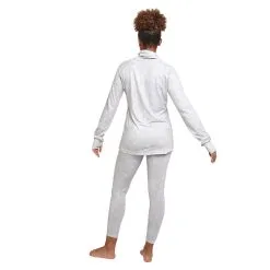 Oyuki Hitatech Thermal Funnel Neck Longsleeve - Womens -Snowboard Pants Sales Baselayer HITATECHFUNNELNECK WOMENS WhiteGeo full back