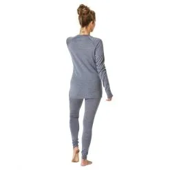 Oyuki Merino Thermal Pant - Womens -Snowboard Pants Sales Oyuki Female Merino GrayMarle Back 13