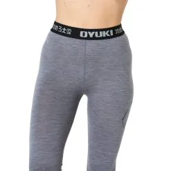 Oyuki Merino Thermal Pant - Womens -Snowboard Pants Sales Oyuki Female Merino GreyMarle Pant WaistDetail 5