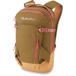Dakine Heli Pack 12L Backpack - Womens -Snowboard Pants Sales WOMENSHELIPACK12L DARKOLIVECARAM