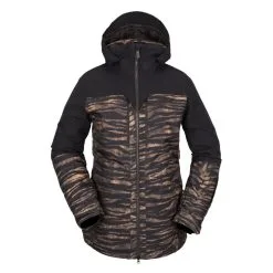 Volcom Shelter 3D Stretch Snowboard Jacket - Womens -Snowboard Pants Sales WomensShelter3DStretchJacket TigerPrint yyth