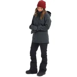 Burton Jet Set 2L Snowboard Jacket - Womens -Snowboard Pants Sales jet set snowboard jacket womens 1 true black heather 4