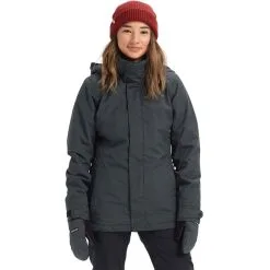 Burton Jet Set 2L Snowboard Jacket - Womens -Snowboard Pants Sales jet set snowboard jacket womens 1 true black heather 5