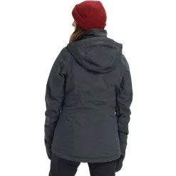 Burton Jet Set 2L Snowboard Jacket - Womens -Snowboard Pants Sales jet set snowboard jacket womens 1 true black heather 6