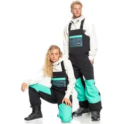 Quiksilver Fly High Snowboard Bib Pant -Snowboard Pants Sales quiksilver MensFlyHighTechnicalSnowBib TRUE 1