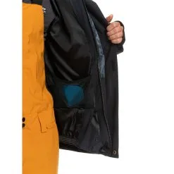 Quiksilver Mission Printed Block Snowboard Jacket -Snowboard Pants Sales quiksilver MensMissionSnowJacket TRUEBLACKQU 3