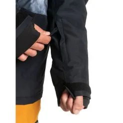 Quiksilver Mission Printed Block Snowboard Jacket -Snowboard Pants Sales quiksilver MensMissionSnowJacket TRUEBLACKQU 5